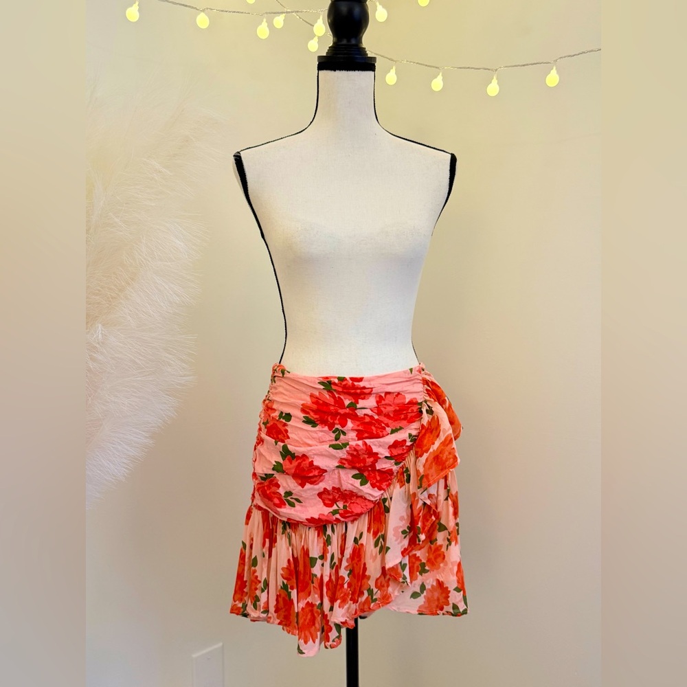 🌾 Maeve‎ Ruched Mini Skirt - Picture 2 of 4